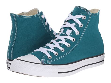 teal high top sneakers.